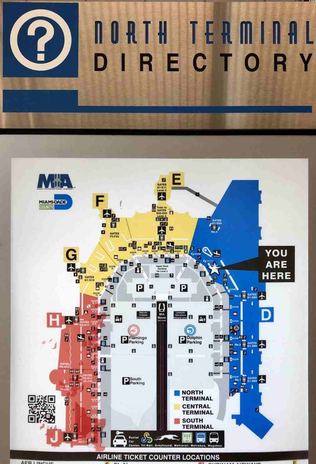 Miami Airport Terminal Map